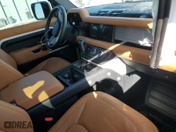 2023 Land Rover Defender S with VIN SALEJ7EX2P2158154, listed as a Copart auction lot 46595065 with 13,045 mi miles and Salvage title. Bid and sale history available at DreamBid. Image 8.