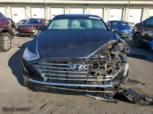 2021 Hyundai Sonata Hybrid SEL with VIN KMHL34JJ9MA019824, listed as a Copart auction lot 73162354 with 64,084 mi miles and Salvage Title. Bid and sale history available at carsss.com. Image 5.