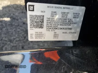 2019 GMC Yukon SLT with VIN 1GKS2BKC0KR337082, listed as a Copart auction lot 51322395 with 96,066 mi miles and Salvage Title. Bid and sale history available at carsss.com. Image 14.