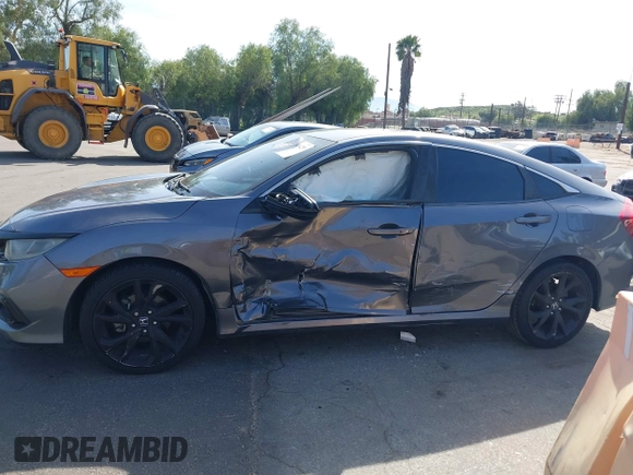 2019 Honda Civic Sedan Sport with VIN 2HGFC2F8XKH557203, listed as a IAAI auction lot 41846429 with 105,598 mi miles. Bid and sale history available at carsss.com. Image 14.