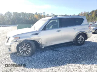 2017 Nissan Armada SL with VIN JN8AY2NC1H9509845, listed as a Copart auction lot 79900974 with 181,210 mi miles and Salvage Title. Bid and sale history available at carsss.com. Image 1.