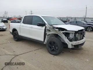 2022 Honda Ridgeline Black Edition with VIN 5FPYK3F84NB025222, listed as a Copart auction lot 83530384 with 43,420 mi miles and Salvage title. Bid and sale history available at DreamBid. Image 4.