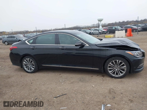 2017 Genesis G80 3.8L z VIN KMHGN4JE9HU175476, wystawiony jako IAAI lot #40933618 z przebiegiem 136 354 mil mil oraz . Historia ofert i sprzedaży dostępna na DreamBid. Obrazek 13.