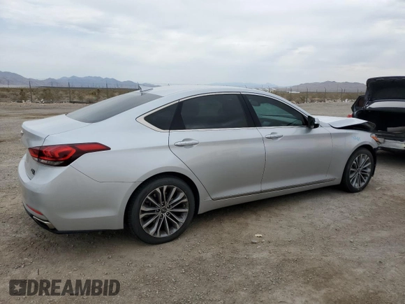 2017 Genesis G80 3.8L with VIN KMHGN4JE8HU209942, listed as a Copart auction lot 66025424 with 68,256 mi miles and Salvage Title. Bid and sale history available at DreamBid. Image 3.