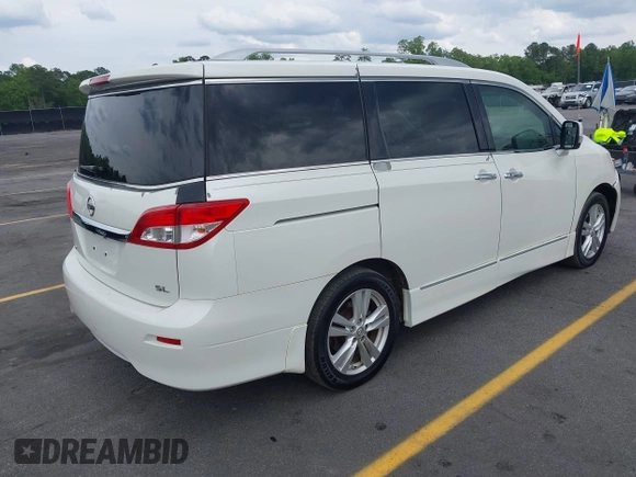 2014 Nissan Quest SL with VIN JN8AE2KP5E9100582, listed as a IAAI auction lot 42106685 with 161,491 mi miles. Bid and sale history available at carsss.com. Image 4.
