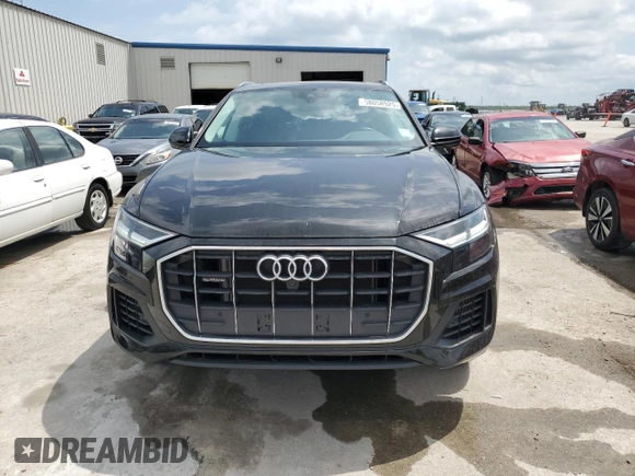 2022 Audi Q8 Premium with VIN WA1AVBF11ND020639, listed as a Copart auction lot 58058925 with 21,987 mi miles and Salvage title. Bid and sale history available at DreamBid. Image 5.