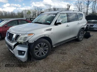 2017 Nissan Armada SV z VIN JN8AY2NC5H9502722, wystawiony jako Copart lot #55287765 z przebiegiem 89 113 mil mil oraz Szkoda całkowita • Salvage title. Historia ofert i sprzedaży dostępna na DreamBid. Obrazek 1.