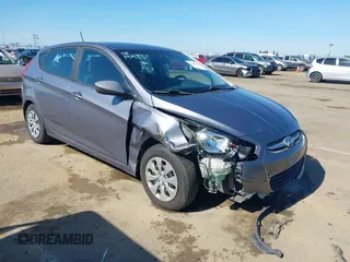 2017 Hyundai Accent SE with VIN KMHCT5AEXHU345127, listed as a IAAI auction lot 41601208 with 155,738 mi miles. Bid and sale history available at carsss.com. Image 1.
