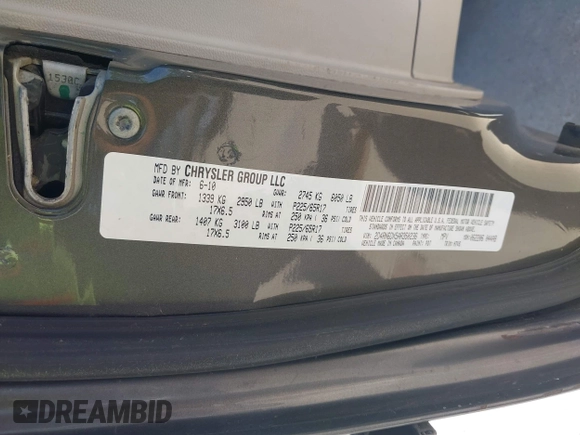 2010 Dodge Grand Caravan Crew with VIN 2D4RN6DX5AR350236, listed as a IAAI auction lot 41996674 with 199,810 mi miles and . Bid and sale history available at DreamBid. Image 9.