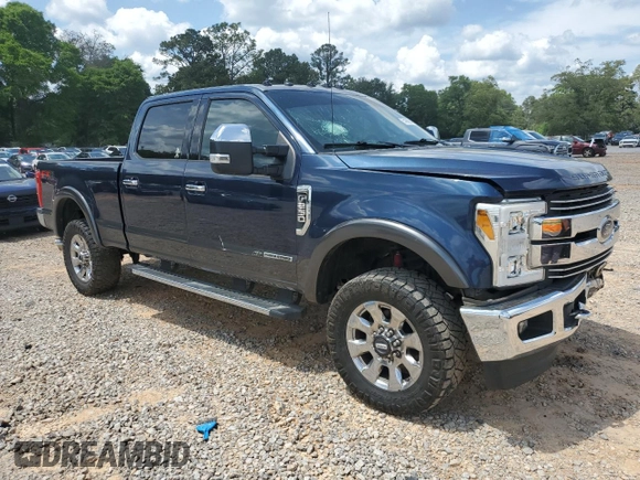 2017 Ford F-250 Lariat with VIN 1FT7W2BTXHEF07132, listed as a Copart auction lot 55184555 with Not provided miles and Salvage title. Bid and sale history available at DreamBid. Image 4.