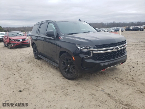 2022 Chevrolet Tahoe Z71 with VIN 1GNSKPKL3NR189093, listed as a Copart auction lot 44611015 with 49,997 mi miles and Salvage Title. Bid and sale history available at carsss.com. Image 4.