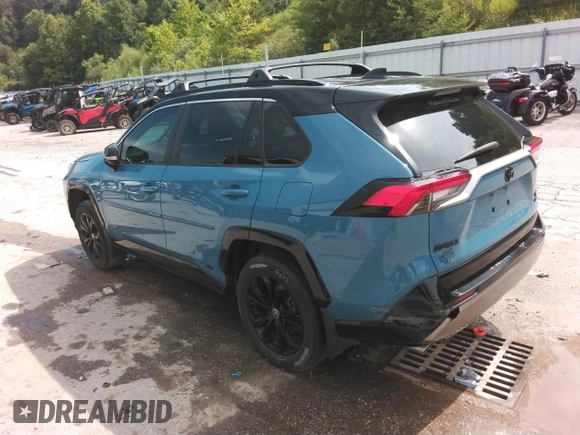2023 Toyota RAV4 Hybrid XSE with VIN 2T3E6RFV6PW038320, listed as a Copart auction lot 46690615 with Not provided miles and Salvage title. Bid and sale history available at DreamBid. Image 2.