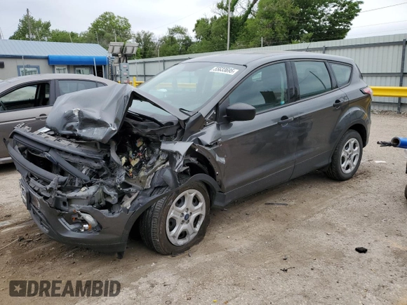 2017 Ford Escape S with VIN 1FMCU0F7XHUC34314, listed as a Copart auction lot 55633695 with Not provided miles and Salvage title. Bid and sale history available at DreamBid. Image 1.