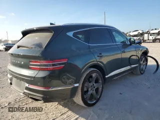 2023 Genesis GV80 with VIN KMUHCESC5PU120598, listed as a Copart auction lot 44137235 with 18,099 mi miles and Salvage title. Bid and sale history available at DreamBid. Image 3.