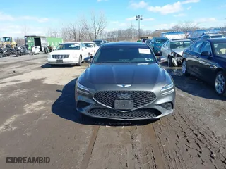 2023 Genesis G70 2.0T with VIN KMTG34TA9PU109174, listed as a IAAI auction lot 41582887 with 72,996 mi miles. Bid and sale history available at carsss.com. Image 12.