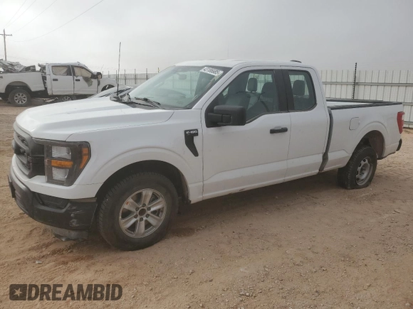 2023 Ford F-150 XL with VIN 1FTEX1CP0PKE02275, listed as a Copart auction lot 43186685 with 50,745 mi miles and Salvage title. Bid and sale history available at DreamBid. Image 1.