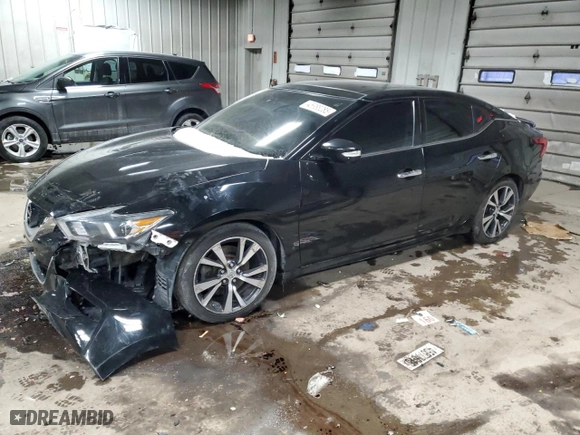2017 Nissan Maxima SV with VIN 1N4AA6AP8HC377613, listed as a Copart auction lot 45988285 with 127,413 mi miles and Non Repairable. Bid and sale history available at carsss.com. Image 1.