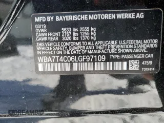 2020 BMW 7 Series 740i xDrive с VIN WBA7T4C06LGF97109, выставлен на аукционе Copart как лот 42167005 с пробегом 66 930 миль миль и Списание • Salvage title. История ставок и продаж доступна на DreamBid. Изображение 14.