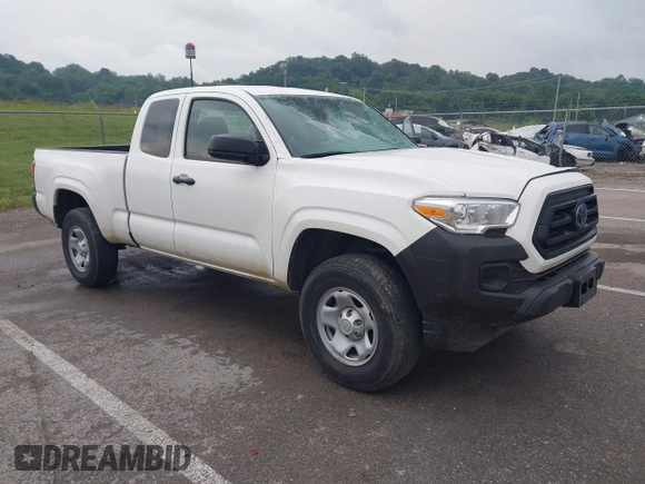 2023 Toyota Tacoma SR with VIN 3TYRX5GN7PT075078, listed as a IAAI auction lot 42421462 with 35,255 mi miles and . Bid and sale history available at DreamBid. Image 1.