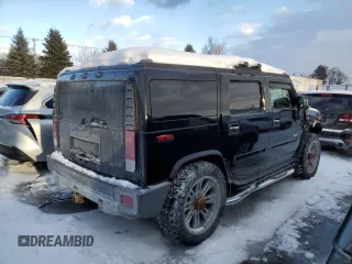 2008 Hummer H2 SUV with VIN 5GRGN23898H105094, listed as a Copart auction lot 45150195 with 146,159 mi miles and Salvage Title. Bid and sale history available at carsss.com. Image 3.