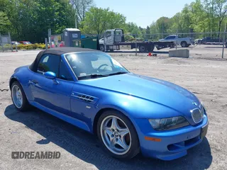 2000 BMW Z3 M Roadster z VIN WBSCK9349YLC93722, wystawiony jako IAAI lot #42204204 z przebiegiem 56 912 mil mil oraz . Historia ofert i sprzedaży dostępna na DreamBid. Obrazek 1.