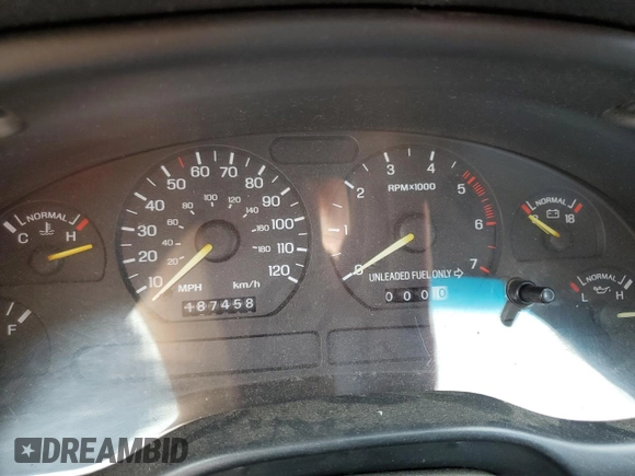 1994 Ford Mustang with VIN 1FALP4446RF132080, listed as a Copart auction lot 69632624 with 187,458 mi miles and Salvage title. Bid and sale history available at DreamBid. Image 9.