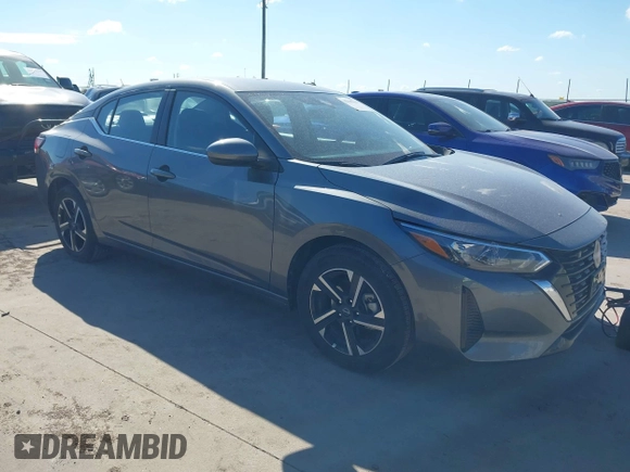 2025 Nissan Sentra SV with VIN 3N1AB8CV3SY304407, listed as a IAAI auction lot 42218704 with 8,854 mi miles and . Bid and sale history available at DreamBid. Image 1.
