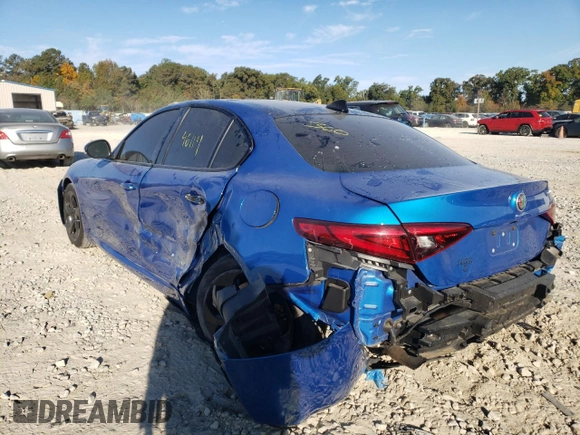 2017 Alfa Romeo Giulia with VIN ZARFAEBN9H7559780, listed as a Copart auction lot 64135522 with 46,114 mi miles. Bid and sale history available at carsss.com. Image 3.
