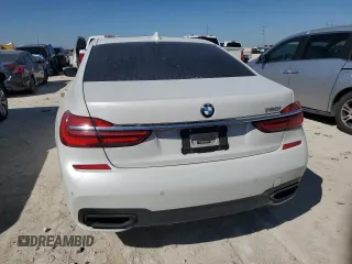 2019 BMW 7 Series 750i with VIN WBA7F0C5XKGM25348, listed as a Copart auction lot 46537485 with 54,365 mi miles and Salvage title. Bid and sale history available at DreamBid. Image 6.