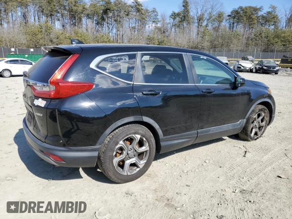 2019 Honda CR-V EX with VIN JHLRW2H51KX013502, listed as a Copart auction lot 46425325 with 118,552 mi miles and Salvage Title. Bid and sale history available at DreamBid. Image 3.