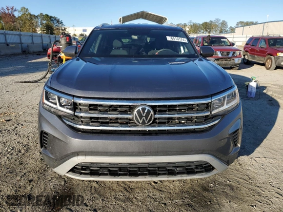 2021 Volkswagen Atlas S with VIN 1V2AC2CA0MC222200, listed as a Copart auction lot 76410174 with 50,054 mi miles and Salvage title. Bid and sale history available at DreamBid. Image 5.