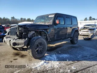 2023 Jeep Wrangler Willys with VIN 1C4HJXDG1PW527567, listed as a Copart auction lot 42218255 with 43,273 mi miles and Salvage Title. Bid and sale history available at DreamBid. Image 1.