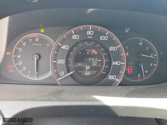 2015 Honda Accord Sedan Sport with VIN 1HGCR2F58FA017618, listed as a Copart auction lot 50332185 with 113,463 mi miles and Salvage Title. Bid and sale history available at carsss.com. Image 9.