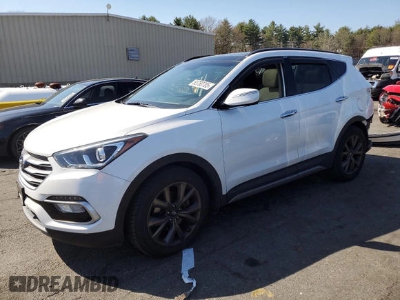2018 Hyundai Santa Fe Ultimate with VIN 5NMZWDLA6JH095960, listed as a Copart auction lot 53760705 with 53,984 mi miles and Salvage title. Bid and sale history available at DreamBid. Image 1.