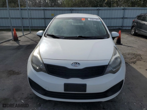 2014 Kia Rio LX with VIN KNADM4A38E6389056, listed as a Copart auction lot 45847465 with 0 mi miles and Salvage Title. Bid and sale history available at carsss.com. Image 5.