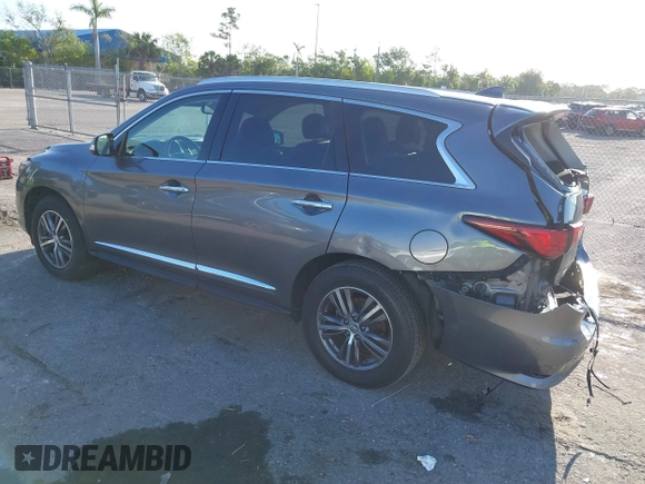 2017 Infiniti QX60 with VIN 5N1DL0MN0HC518047, listed as a IAAI auction lot 42064816 with 79,881 mi miles. Bid and sale history available at carsss.com. Image 3.