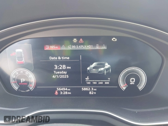 2020 Audi A5 Cabriolet Premium z VIN WAUWNGF50LN000334, wystawiony jako IAAI lot #41919556 z przebiegiem 56 494 mil mil oraz . Historia ofert i sprzedaży dostępna na DreamBid. Obrazek 7.