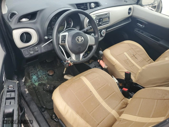 2014 Toyota Yaris L with VIN JTDKTUD32ED587183, listed as a Copart auction lot 75106764 with 0 mi miles and Salvage Title. Bid and sale history available at carsss.com. Image 8.