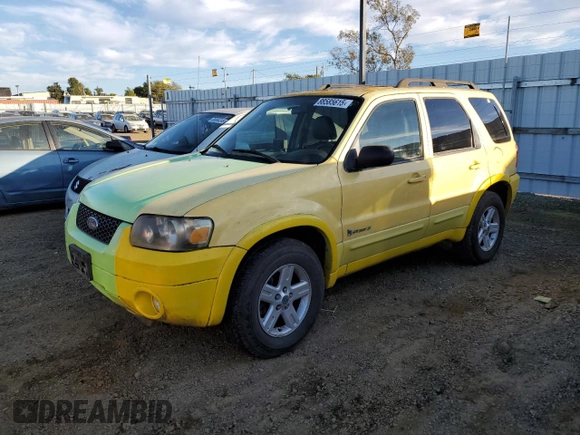 2007 Ford Escape Hybrid z VIN 1FMCU59HX7KB78516, wystawiony jako Copart lot #88585615 z przebiegiem 440 082 mil mil oraz Czysty tytuł • Clean title. Historia ofert i sprzedaży dostępna na DreamBid. Obrazek 1.