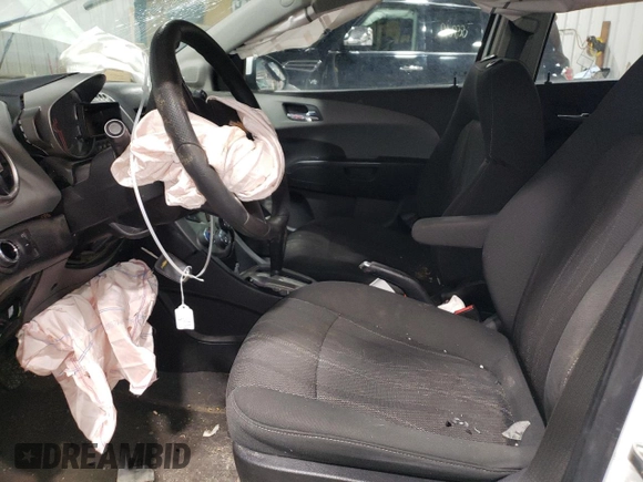2016 Chevrolet Sonic LT with VIN 1G1JC6SHXG4107781, listed as a Copart auction lot 87621095 with 0 mi miles and Non Repairable. Bid and sale history available at carsss.com. Image 7.