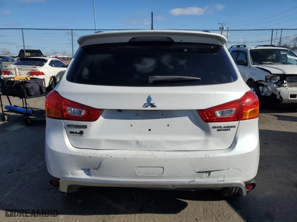 2015 Mitsubishi Outlander Sport SE with VIN 4A4AP4AU4FE032477, listed as a Copart auction lot 49100775 with 92,536 mi miles and Salvage Title. Bid and sale history available at carsss.com. Image 6.