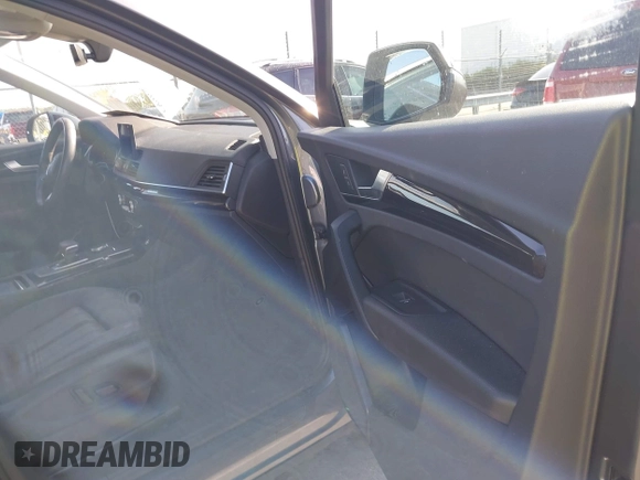 2020 Audi Q5 Premium with VIN WA1ANAFY2L2067095, listed as a IAAI auction lot 41929682 with 56,780 mi miles and . Bid and sale history available at DreamBid. Image 5.