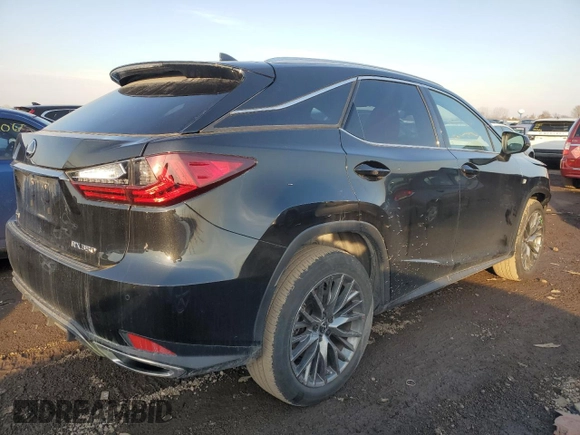 2022 Lexus RX with VIN 2T2SZMDA5NC367154, listed as a Copart auction lot 47421255 with 11,293 mi miles and Salvage Title. Bid and sale history available at carsss.com. Image 3.