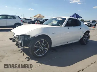 2023 Mazda MX-5 Miata RF Grand Touring with VIN JM1NDAM76P0561207, listed as a Copart auction lot 72202434 with 6,928 mi miles and Salvage Title. Bid and sale history available at carsss.com. Image 1.