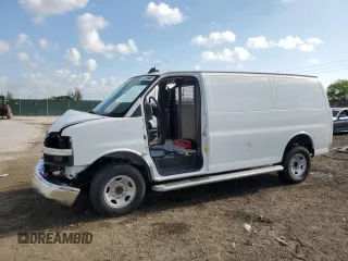 2024 Chevrolet Express Cargo with VIN 1GCWGAFP4R1183474, listed as a Copart auction lot 54072775 with Not provided miles and Clean title. Bid and sale history available at DreamBid. Image 1.