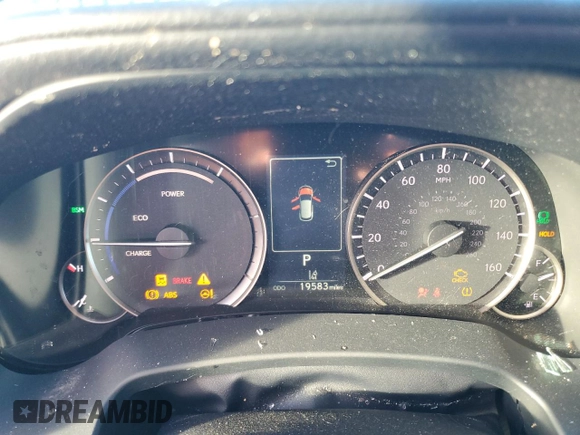 2022 Lexus RX 450h with VIN 2T2JGMDA2NC077634, listed as a Copart auction lot 46159825 with 19,583 mi miles and Non repairable. Bid and sale history available at DreamBid. Image 9.