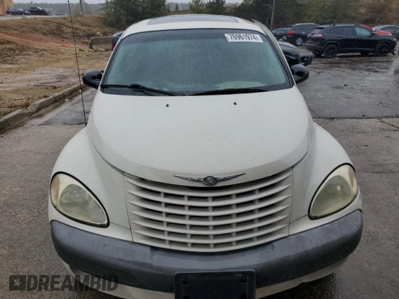2001 Chrysler PT Cruiser with VIN 3C8FY4BB91T526428, listed as a Copart auction lot 76961974 with 160,935 mi miles and Salvage Title. Bid and sale history available at carsss.com. Image 5.