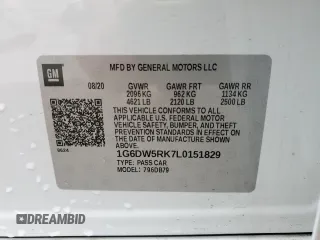 2020 Cadillac CT5 Luxury with VIN 1G6DW5RK7L0151829, listed as a Copart auction lot 58823325 with 78,054 mi miles and Salvage title. Bid and sale history available at DreamBid. Image 13.