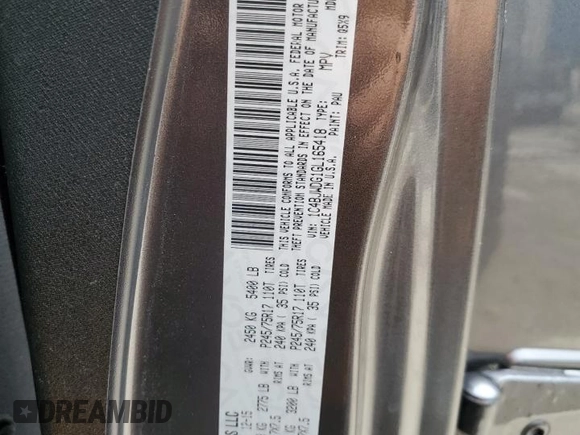 2016 Jeep Wrangler Unlimited Sport with VIN 1C4BJWDG1GL165418, listed as a Copart auction lot 61364095 with 123,772 mi miles and Salvage title. Bid and sale history available at DreamBid. Image 13.