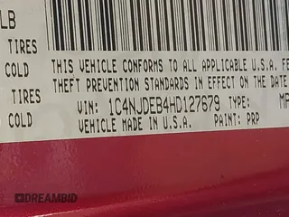 2017 Jeep Compass High Altitude with VIN 1C4NJDEB4HD127679, listed as a IAAI auction lot 41534669 with 208,949 mi miles and . Bid and sale history available at DreamBid. Image 9.